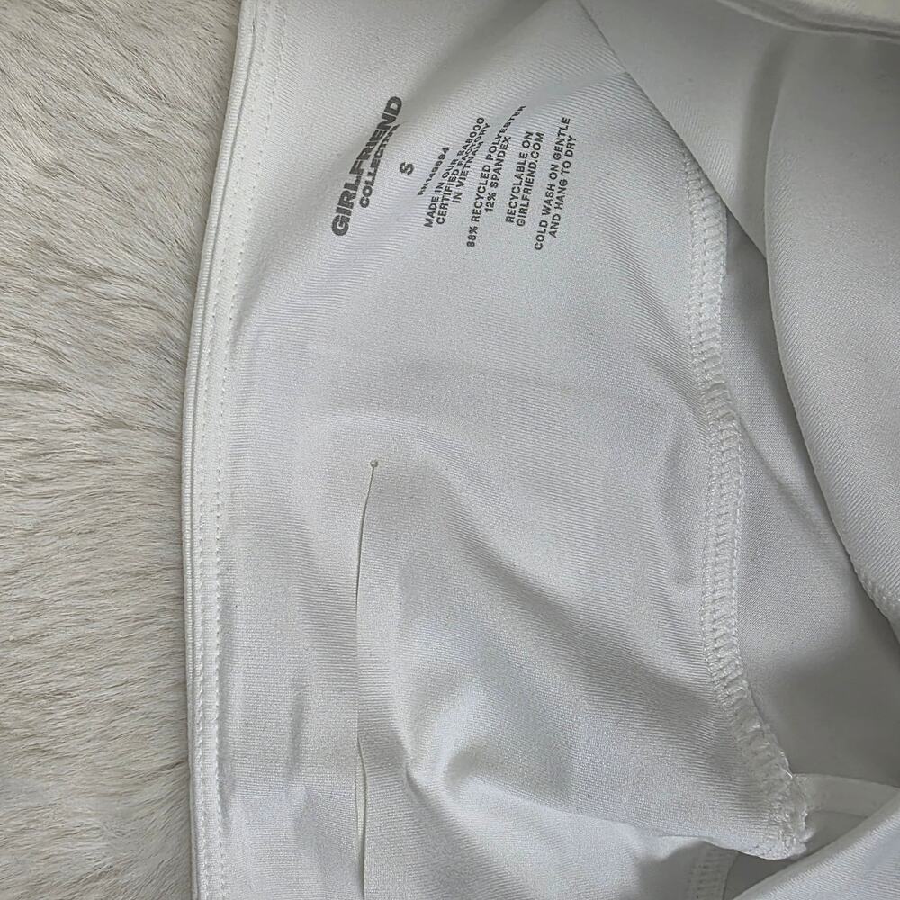 NWT Girlfriend Collective High Rise Wide Leg Pant White Small - Picture 12 of 12